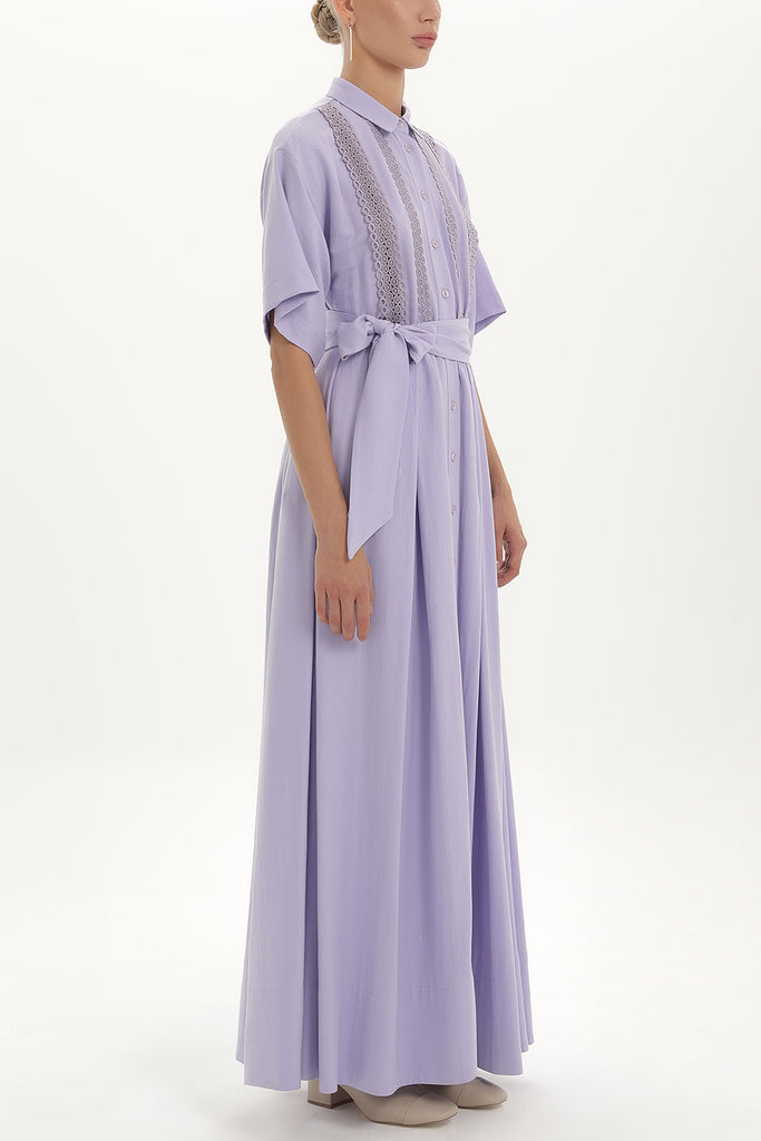 Lilac Laced maxi  dress 92352