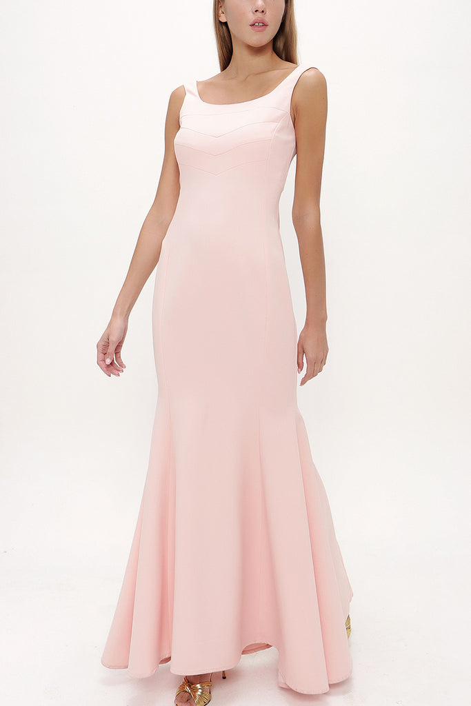 Pink Strappy maxi dress 91840