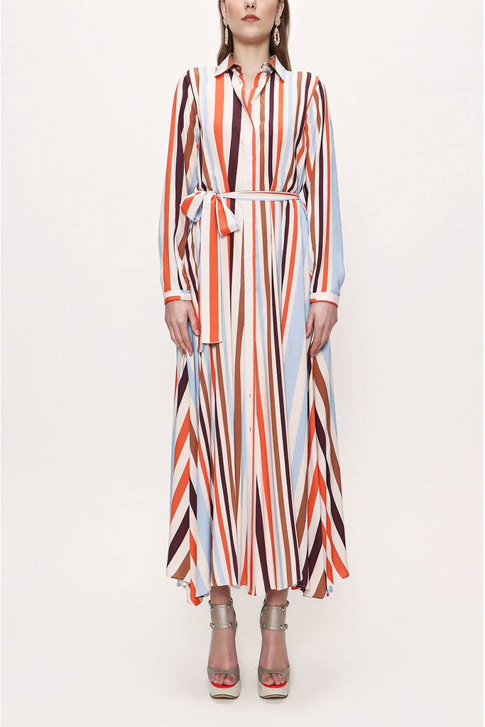 Striped Striped shirt dress 93716