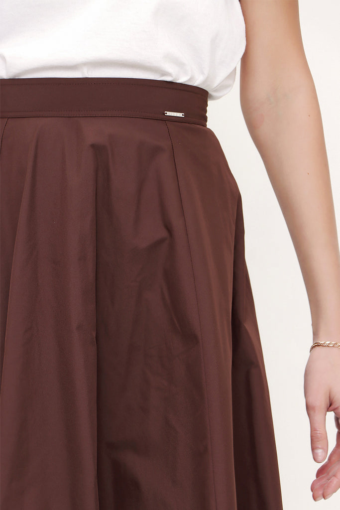 Brown Pleated skirt 81177