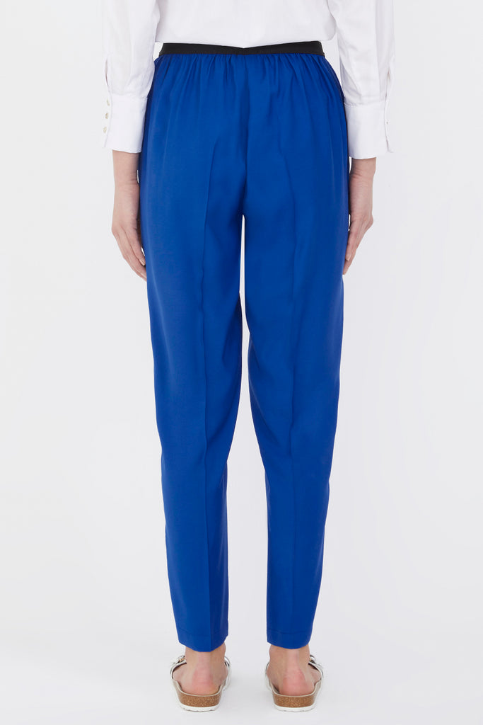 Blue Pleated waist pants 41360