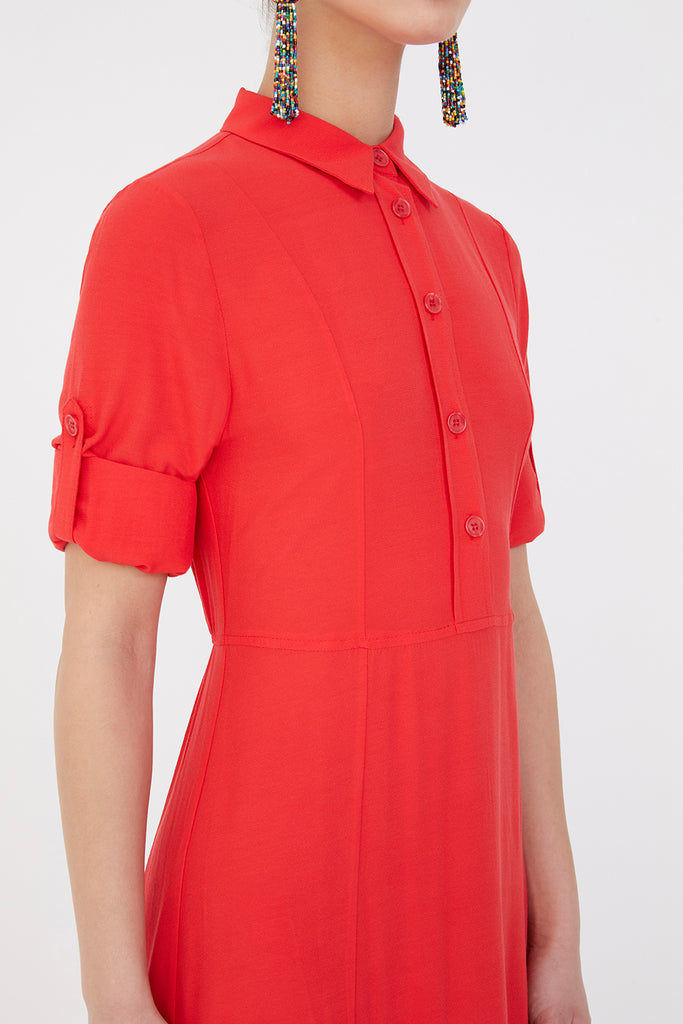 Lastikli Uzun Elbise 92975