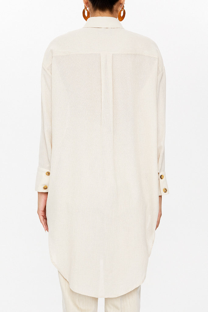 Beige Cotton tunic 10729
