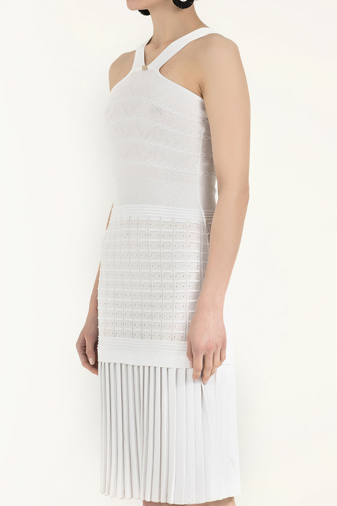 Triko Atlet Elbise Beyaz 28043