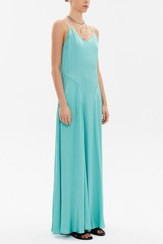 Mint Crystal gems sleeveless maxi dress 92850