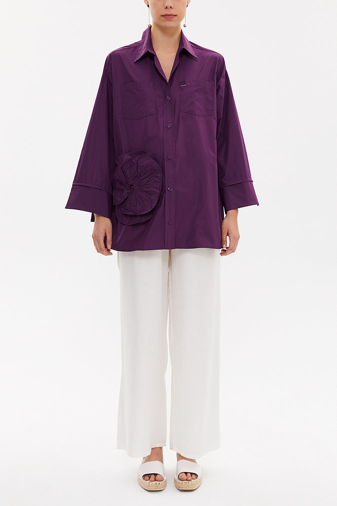 Violet Rose  detail  shabby chic shirt  10741