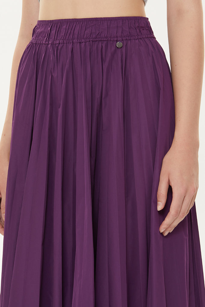 Purple Pleated skirt 81088