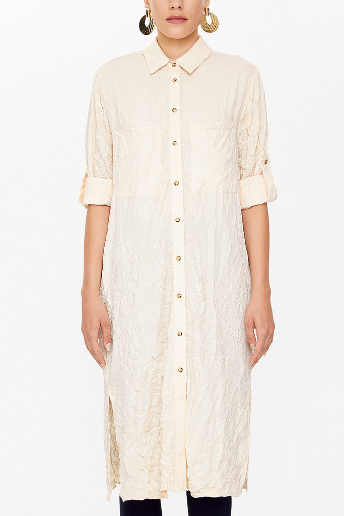 Beige Shirt dress 10728