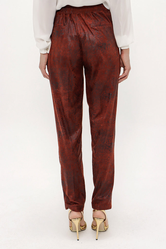 Cinnamon Elastic faux leather pants 41515