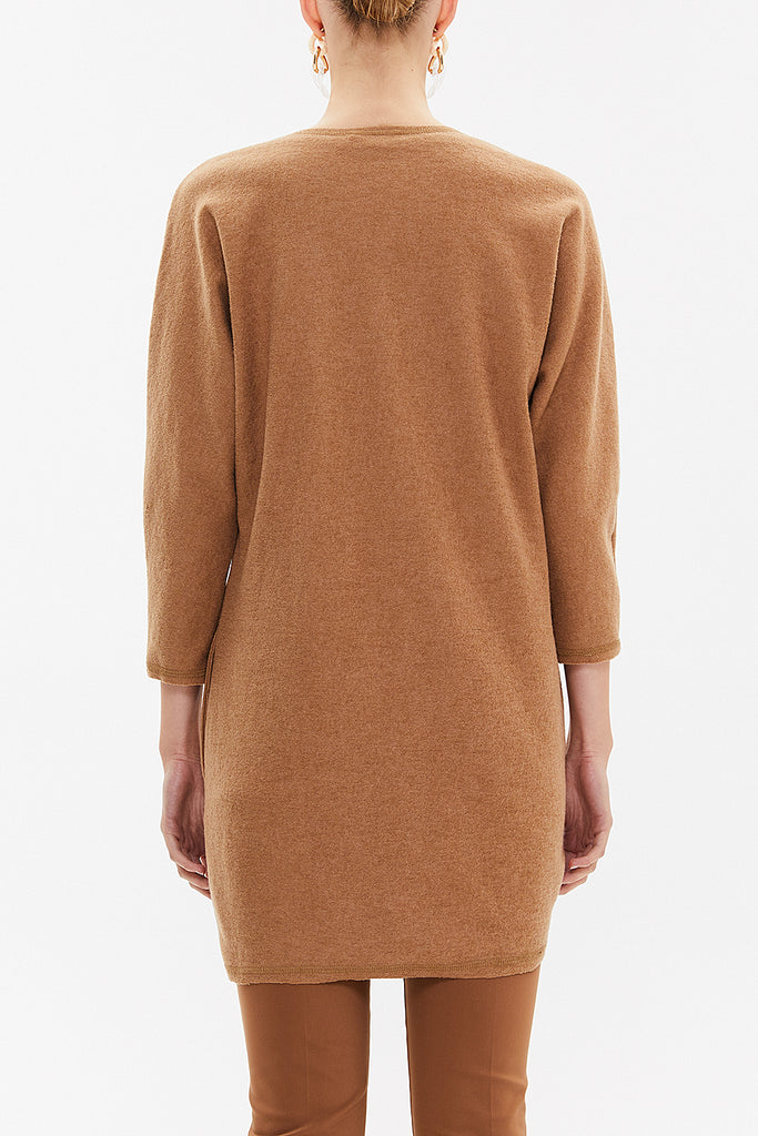 Camel Hair Gathered wool blouse 19495