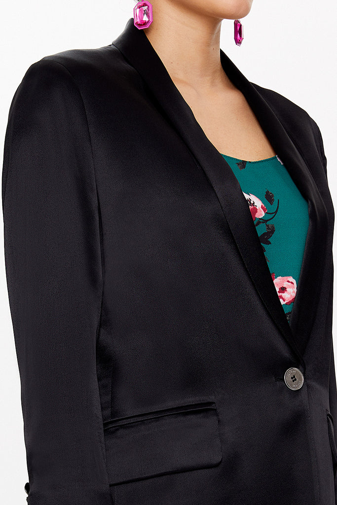 Black Wide cut jacket 61136