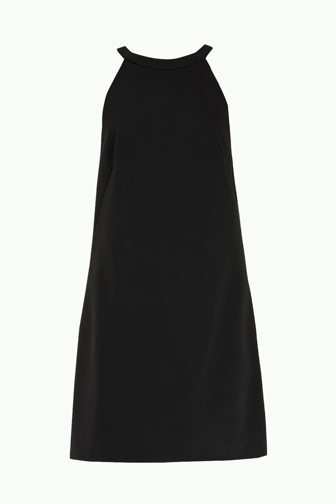 Fiyonklu  A Kesim Kısa Elbise Siyah 92366