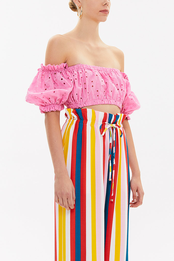 Pink Brode  short blouse  19758