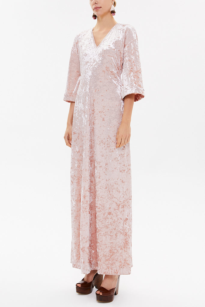 Beige Velvet dress 92153