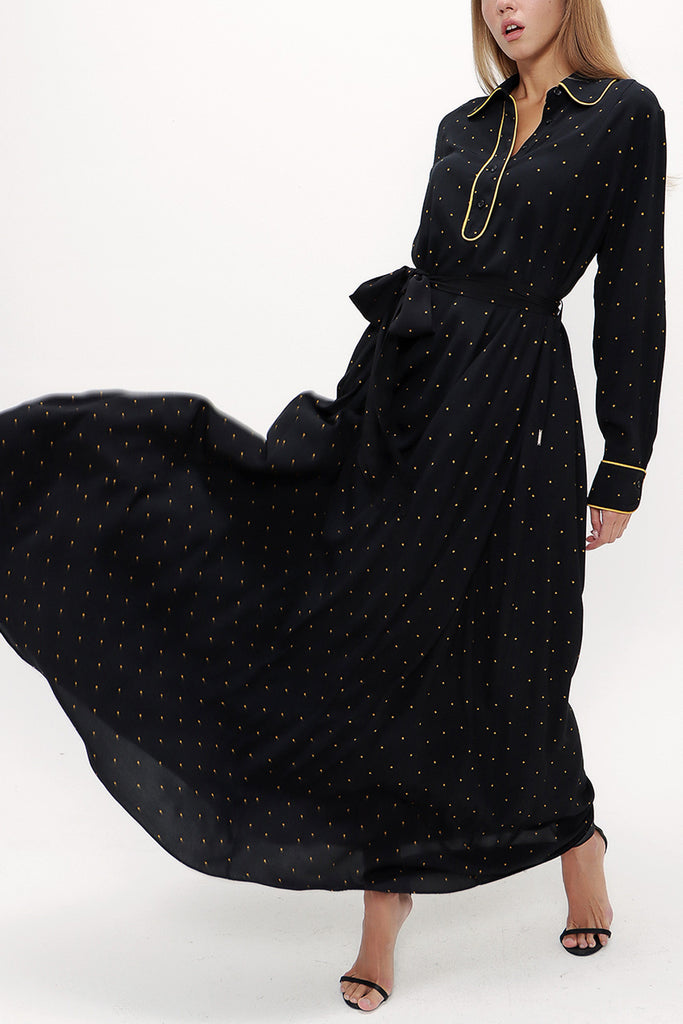 Patterned Wide cut dress 93480