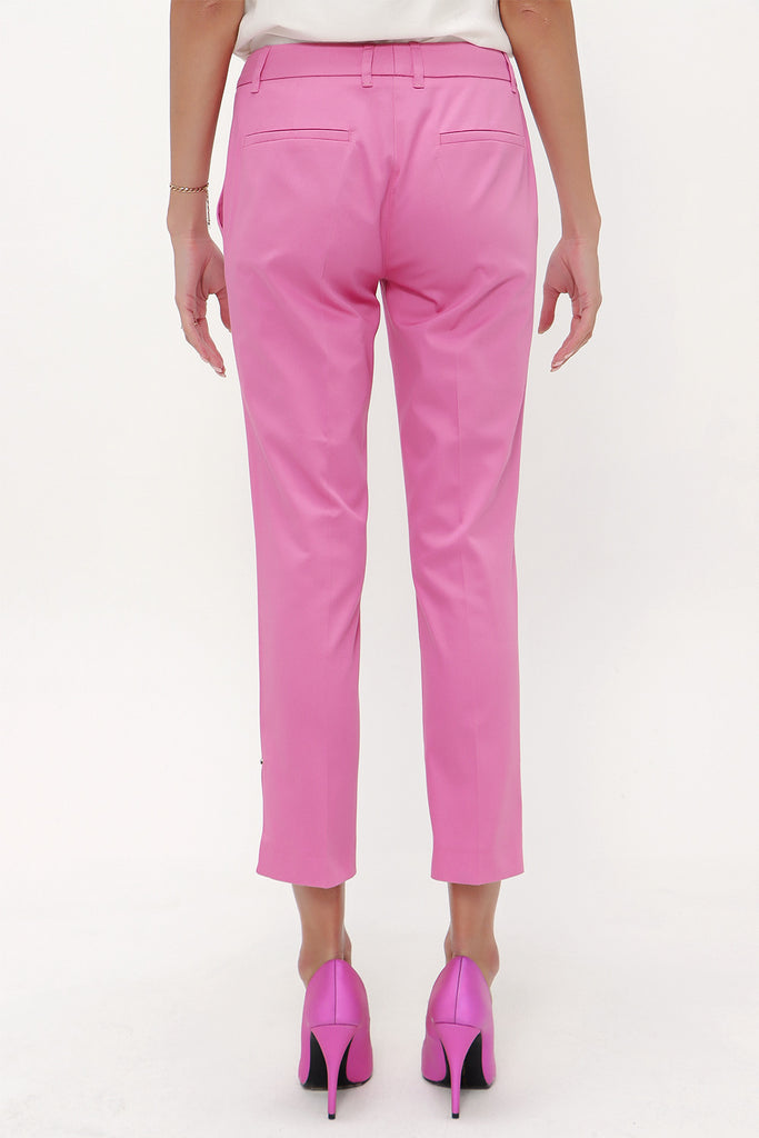 Fuchsia Low- cut  and straight cut pants 41304