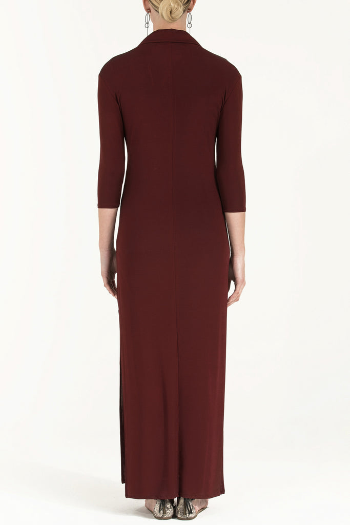 Fermuarlı Örme Uzun Elbise 91997