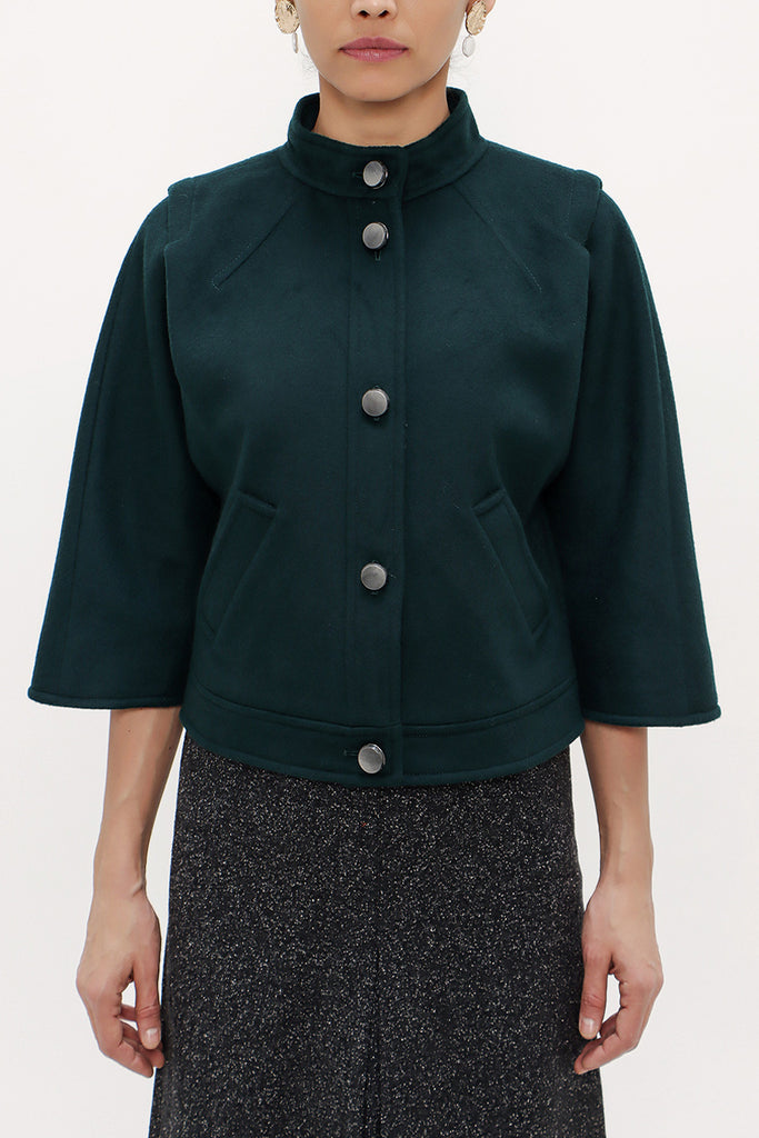 Green WOOL JACKET 60790