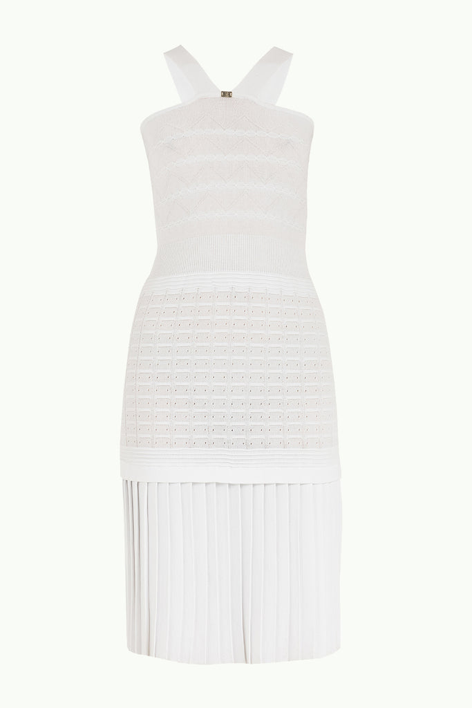 Triko Atlet Elbise Beyaz 28043