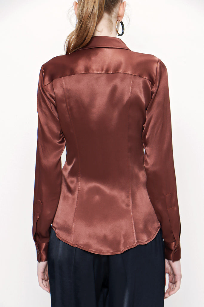 Brown Slim fit shirt 10760