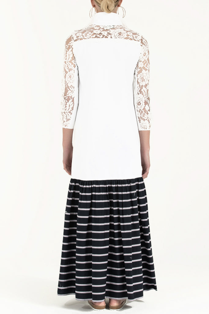 Dantelli Uzun Elbise 92248