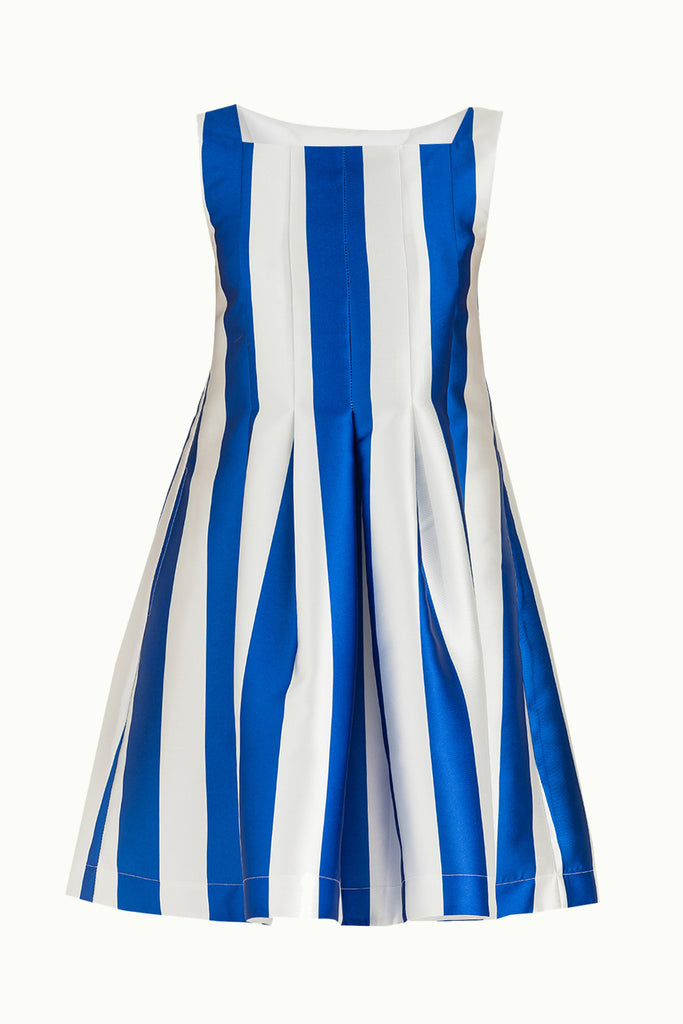 Pilili Çizgili Mini Elbise 91847