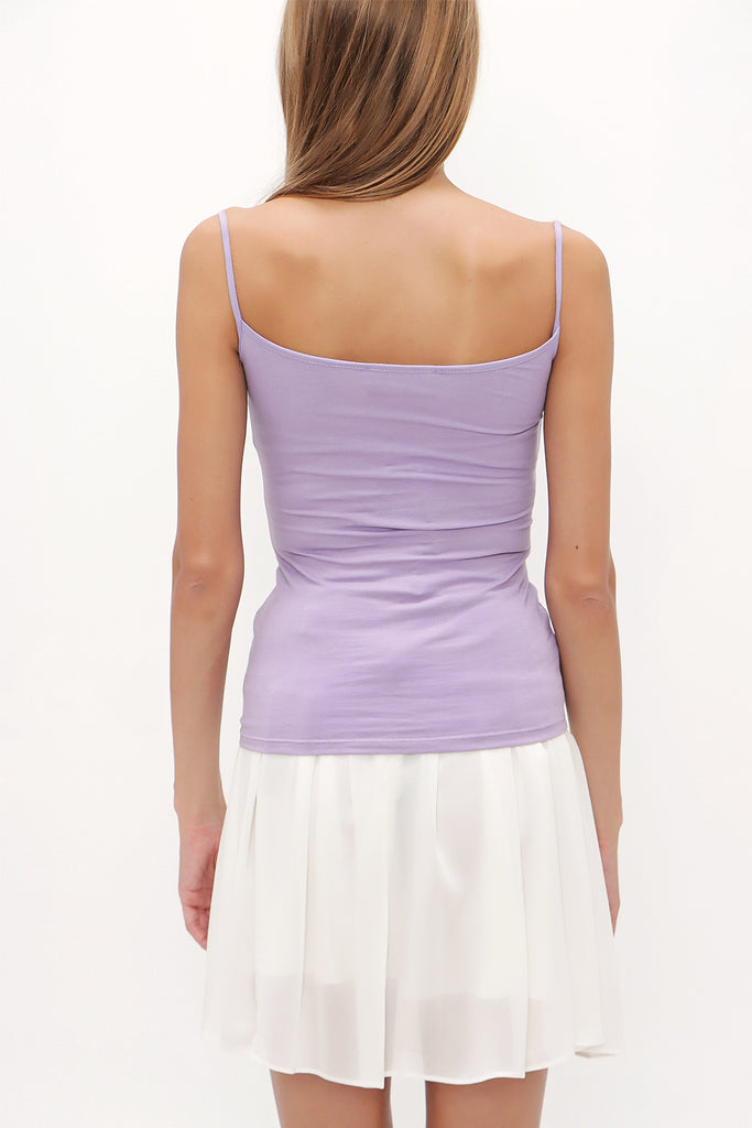 Lilac Spaghetti straps  top 18891