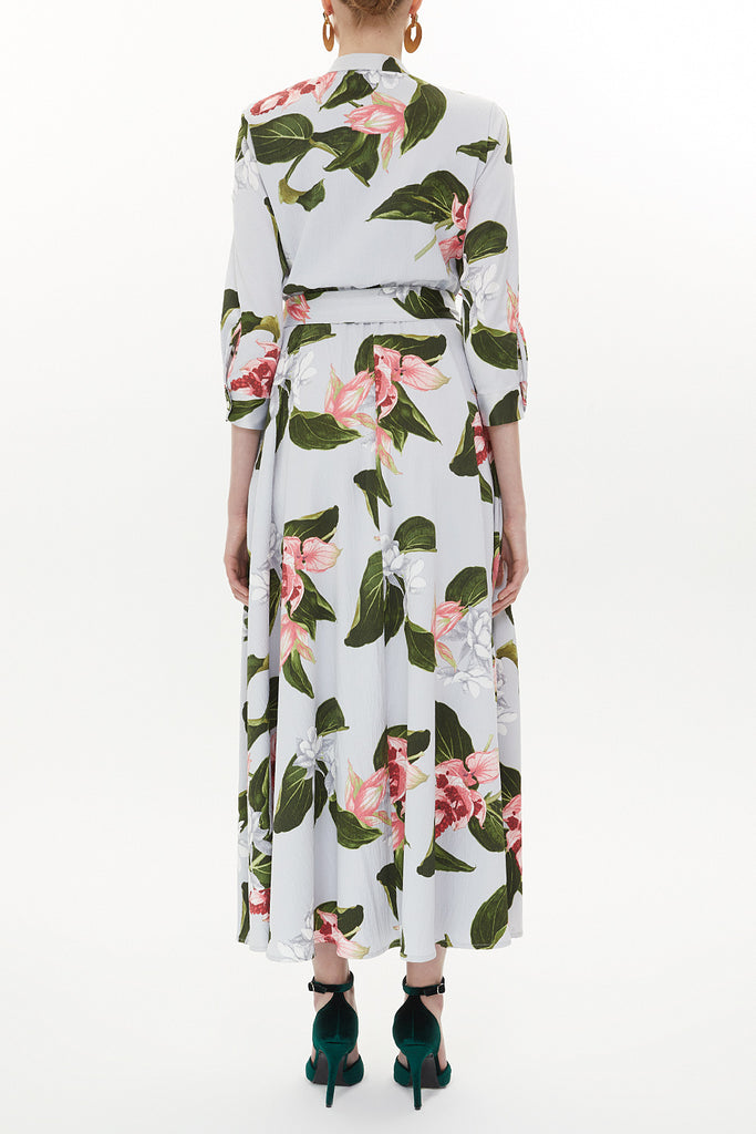 Patterned Laced maxi dress 92855