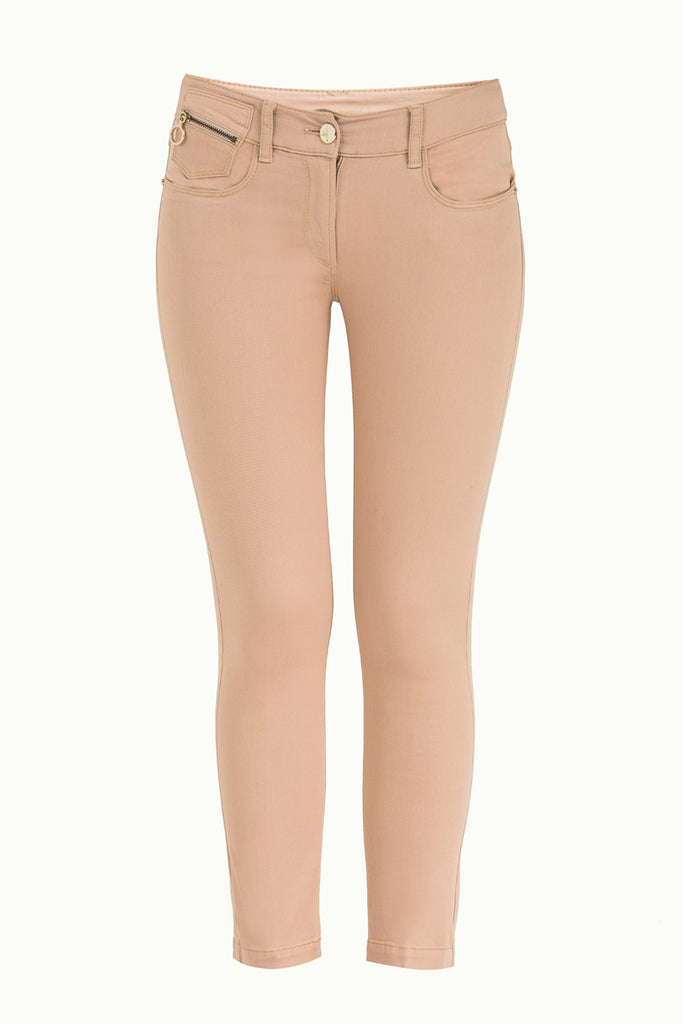 Beige Cotton Pants 40781