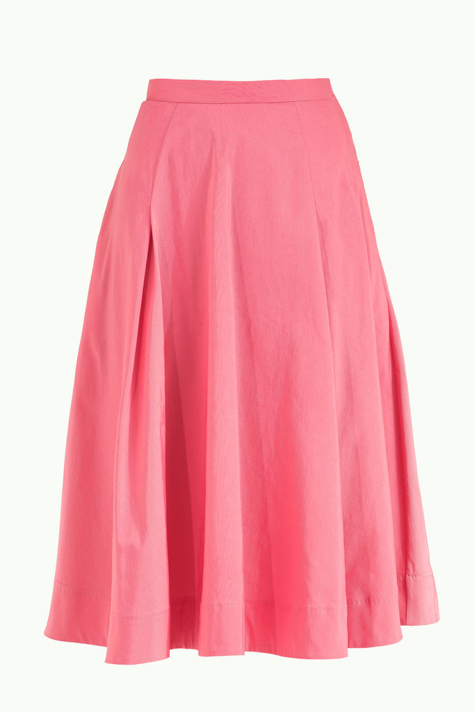 Salmon High waist Pleated  skirt  80894