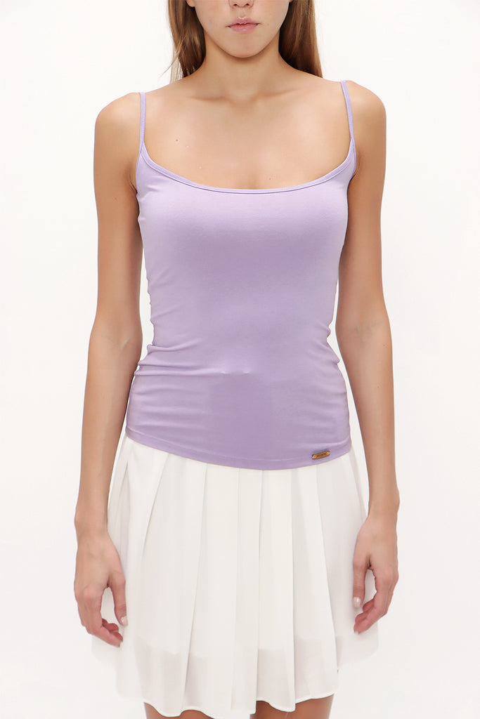 Lilac Spaghetti straps  top 18891