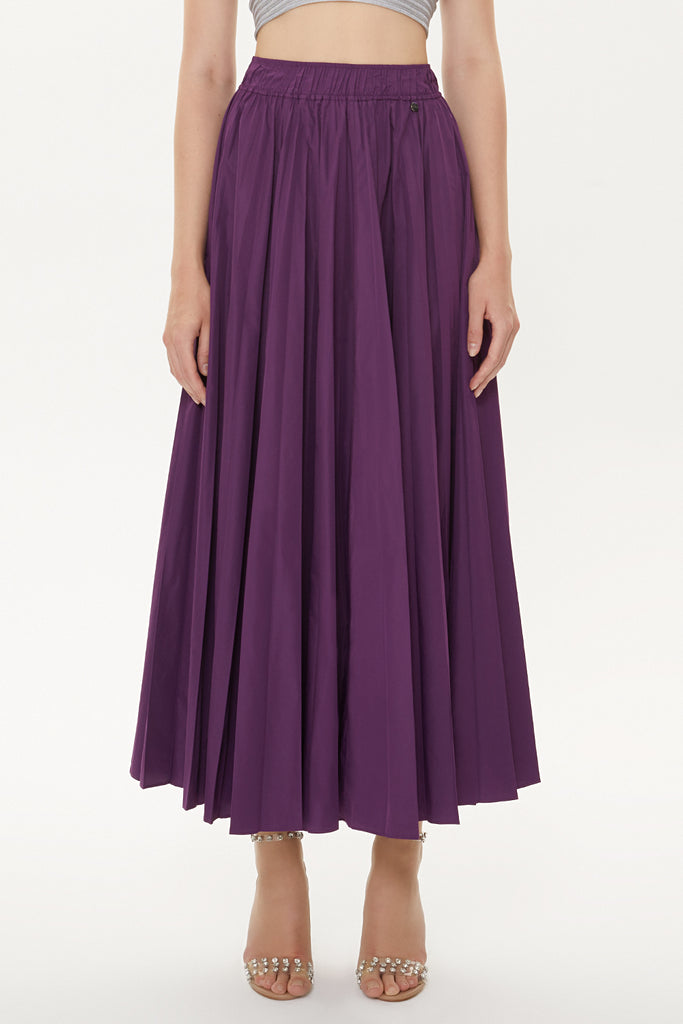 Purple Pleated skirt 81088