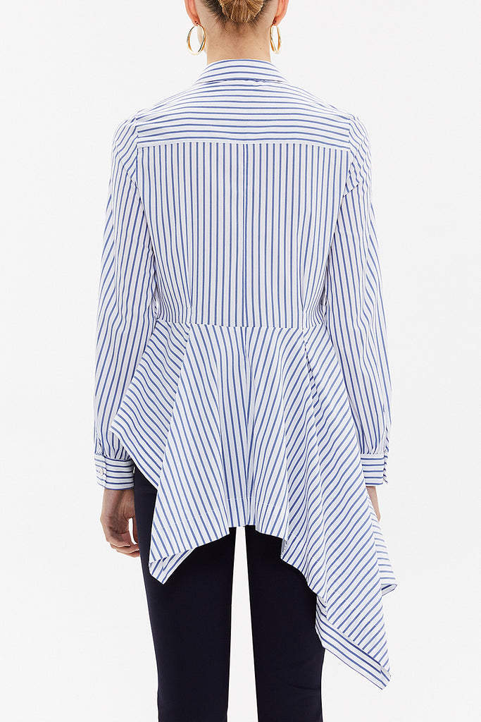 Light Blue Wide cut flowing shirt  10727