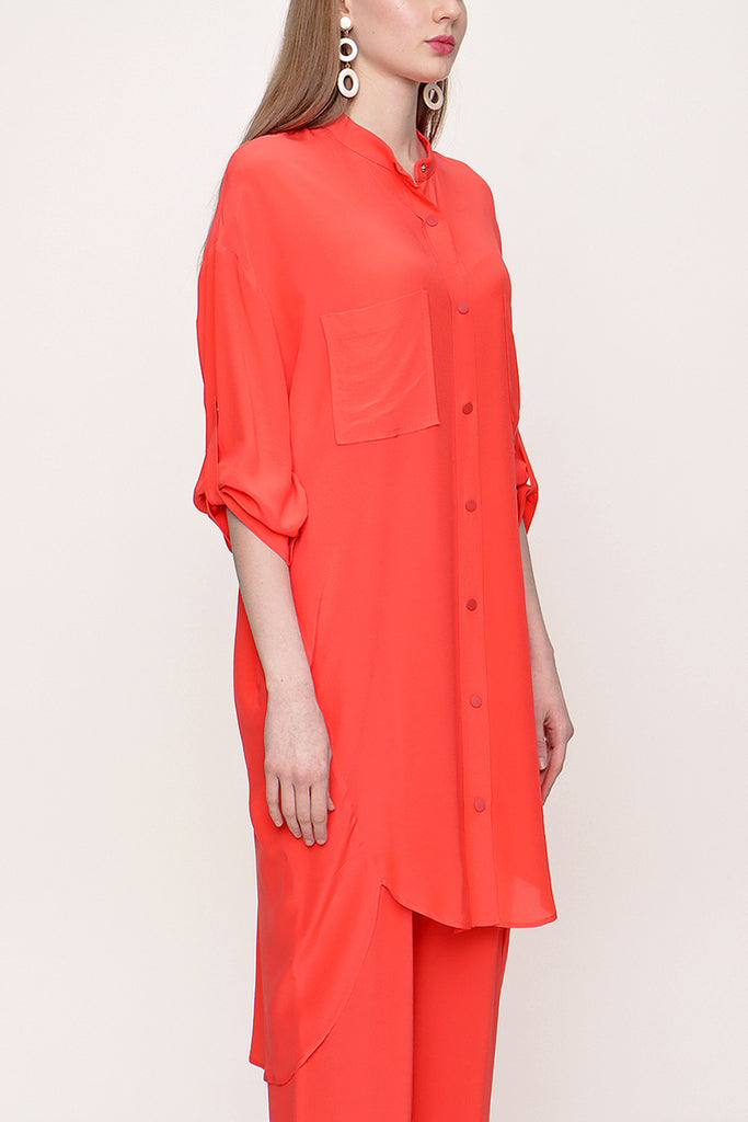 Red Wide cut shirt 10802