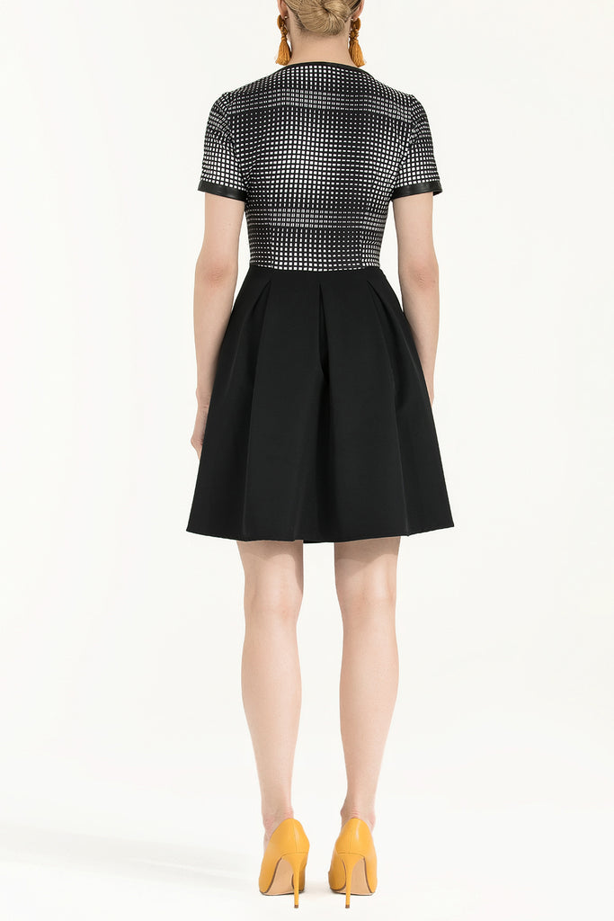 Eteği Pilili Elbise Siyah 91547