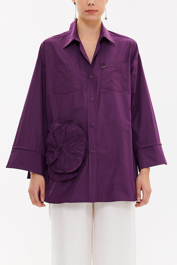 Violet Rose  detail  shabby chic shirt  10741