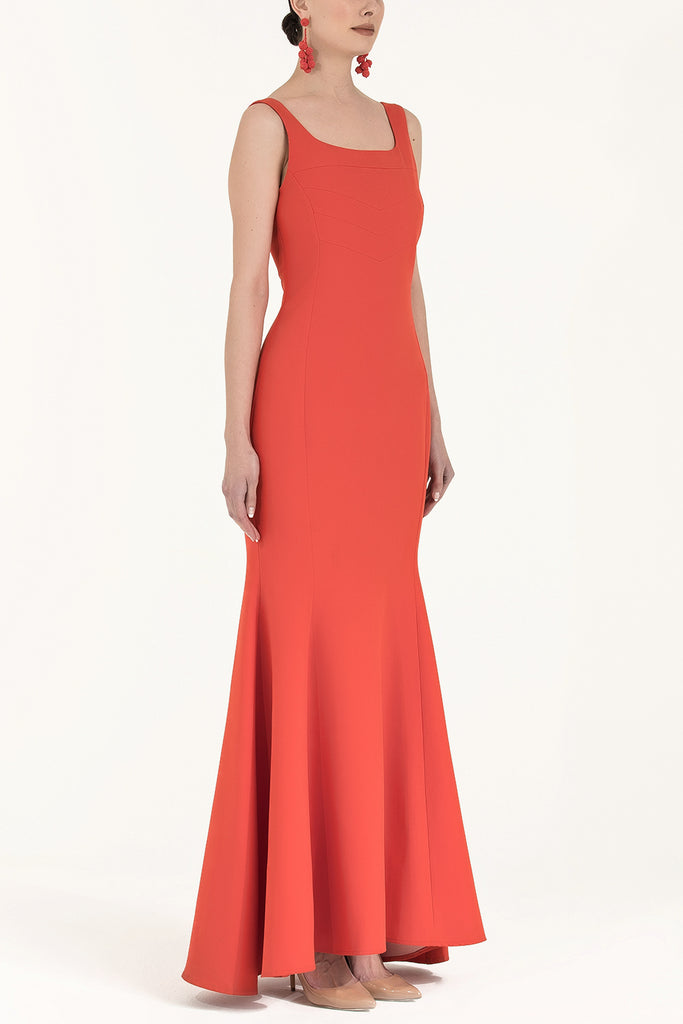 Askılı Uzun Elbise 91840