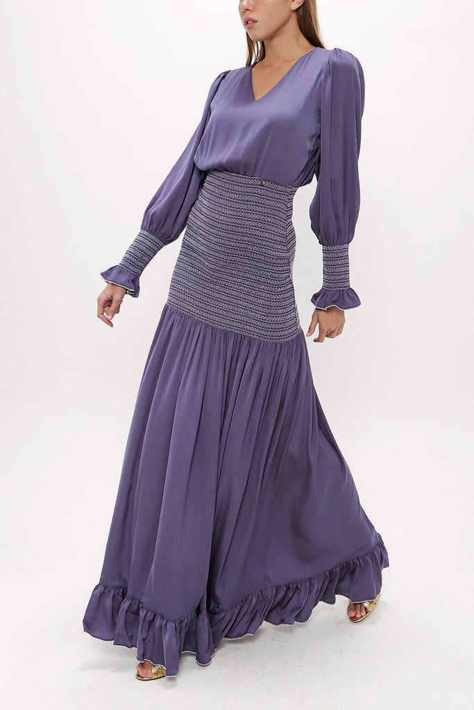 Plato Fancy seam maxi dress 92920