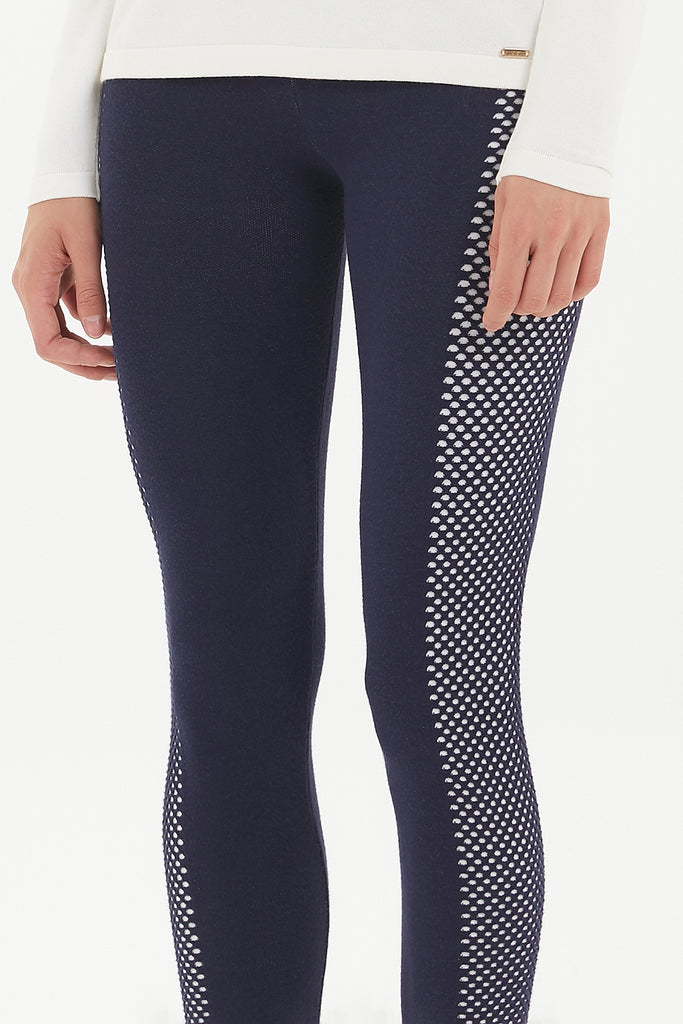 Navy Blue Knitwear leggings  28310