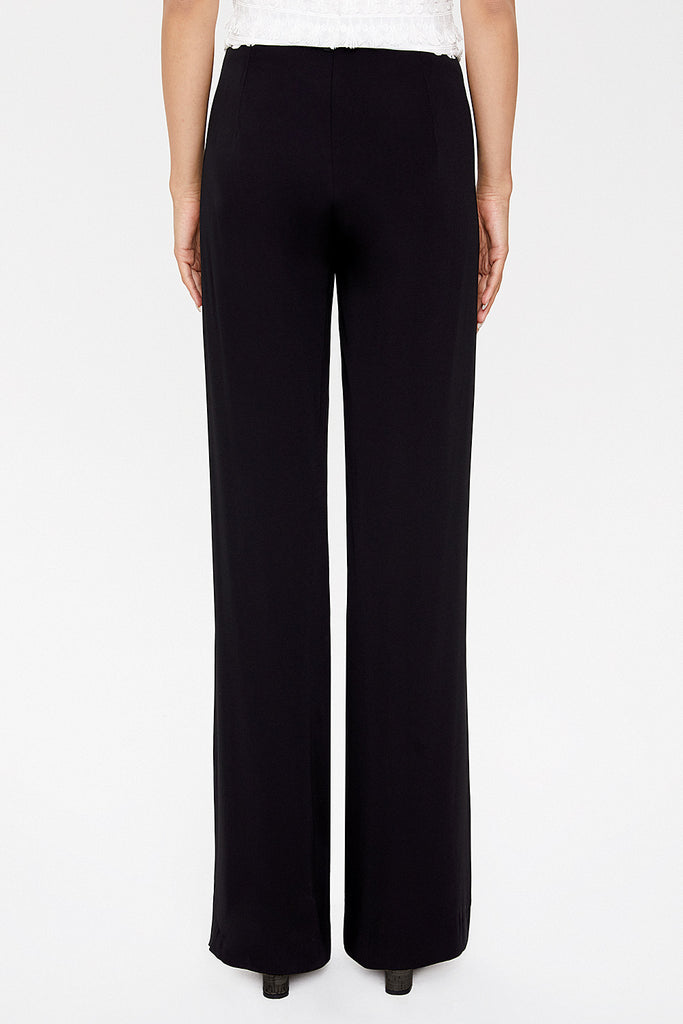 Black High waist wide cut Pants 41347