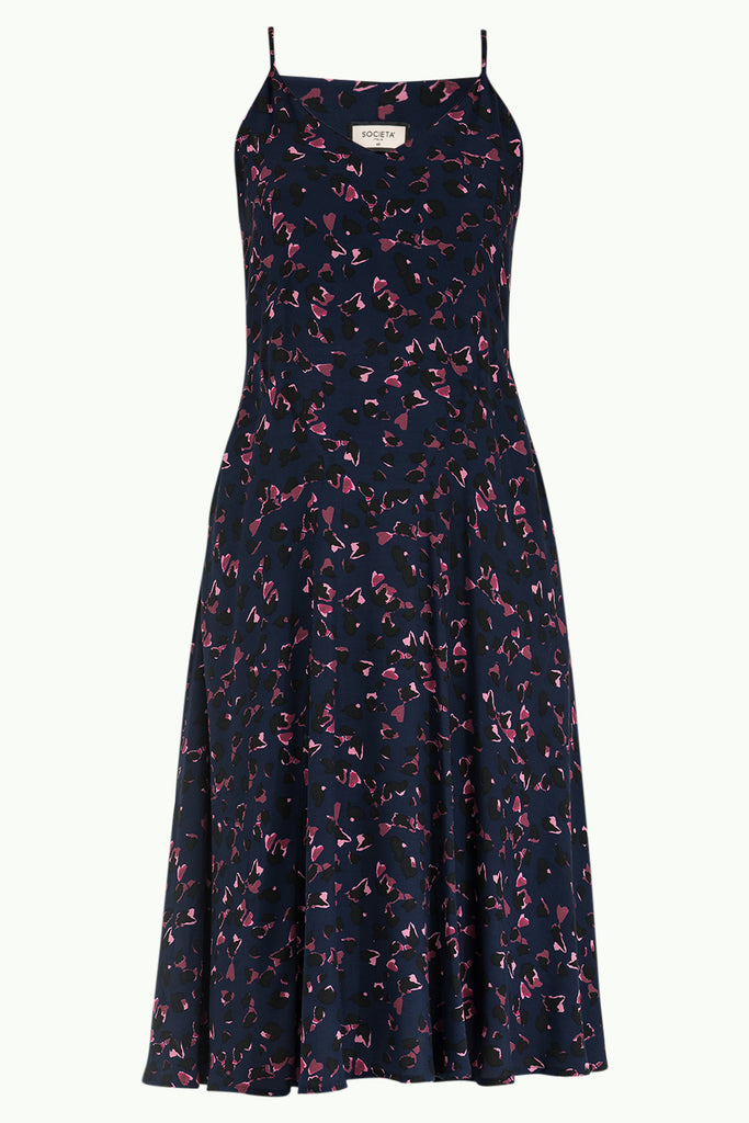 Askılı V Yaka Midi Elbise 92296