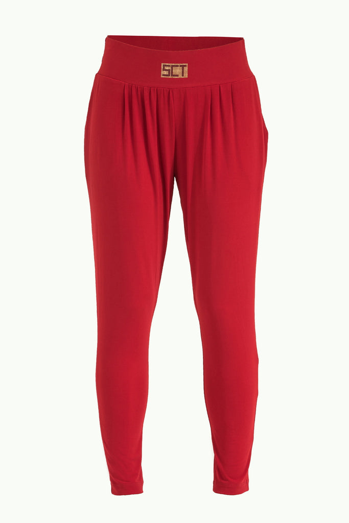 Red Wide cut pants 40682