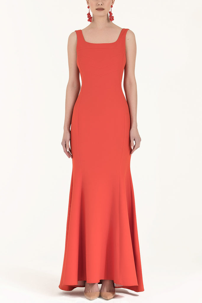 Askılı Uzun Elbise 91840