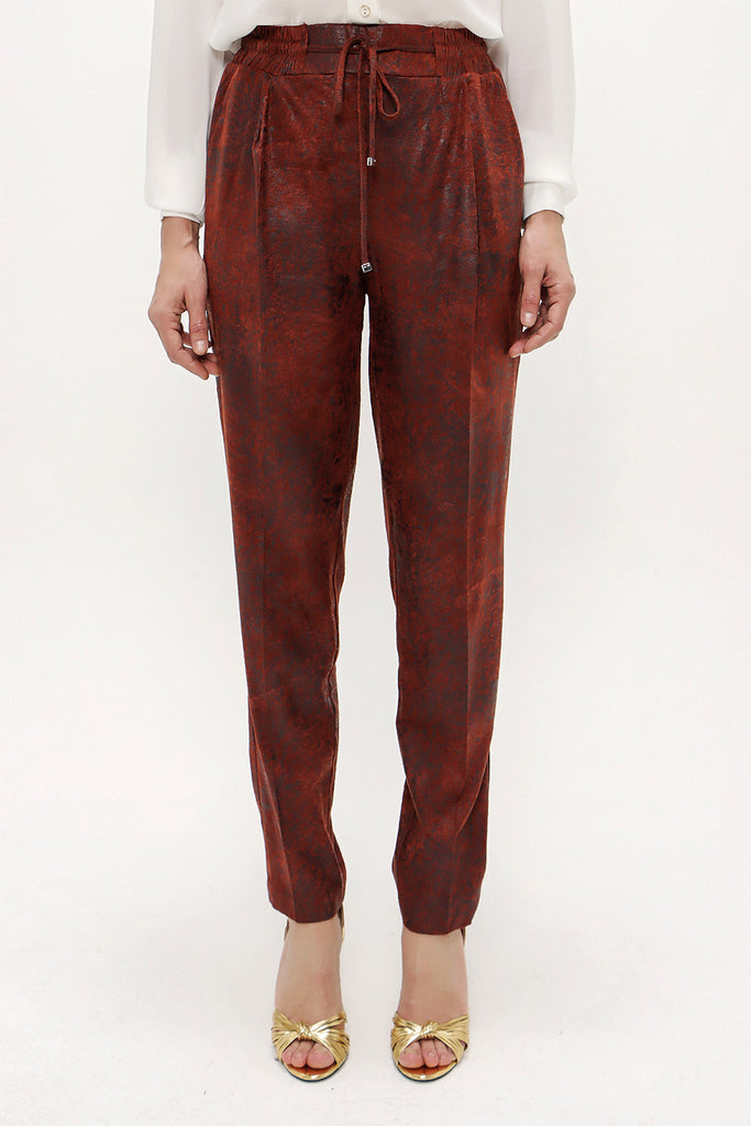 Cinnamon Elastic faux leather pants 41515