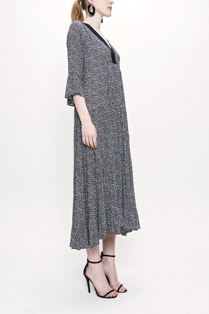 Black Pleated dress 93769