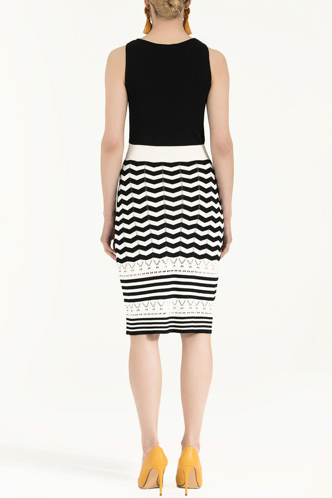 White Knit tank top dress 28084