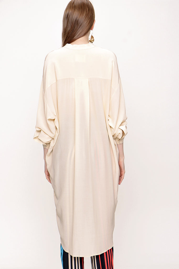 Beige Wide cut shirt 10802