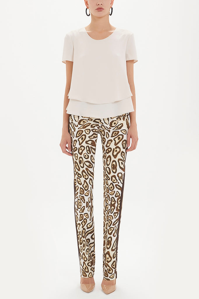 Pars Leopardskin  Printed pants 40764