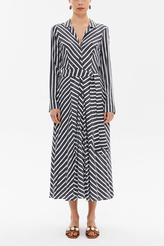 Black Crushed midi dress 92789