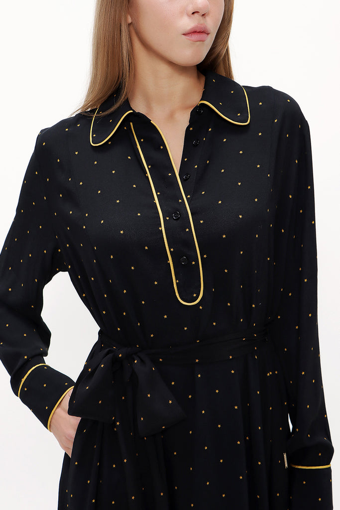 Patterned Wide cut dress 93480